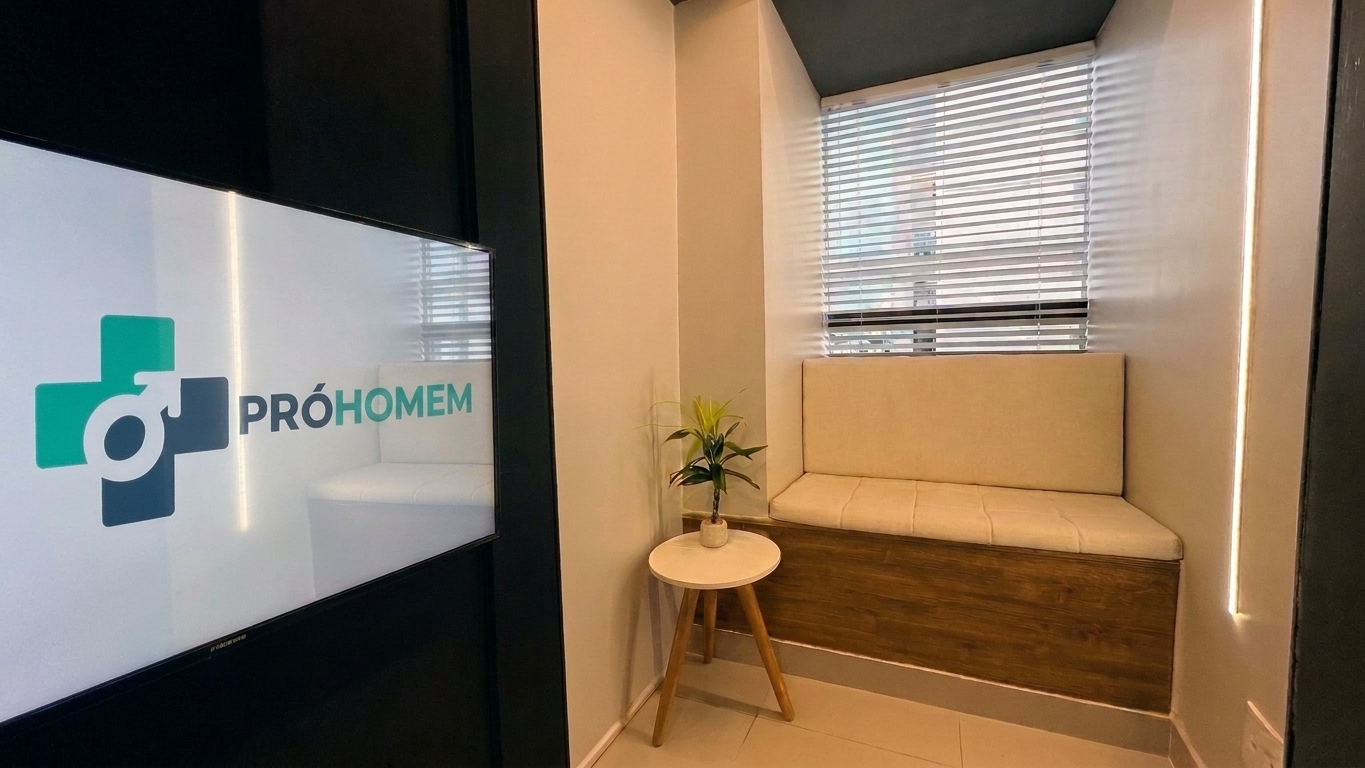 Cabine privativa da Pró-Homem para espera individual