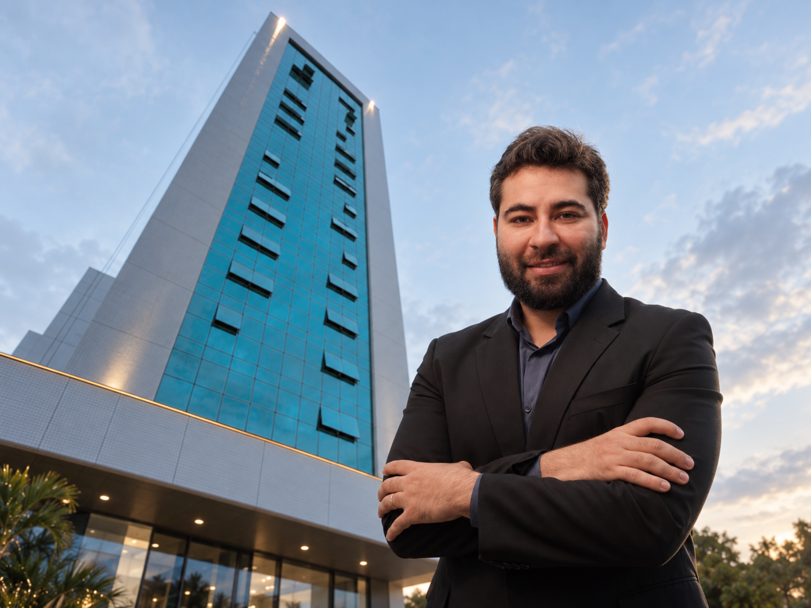 Dr. Guilherme Moura e prédio da unidade de São Luís