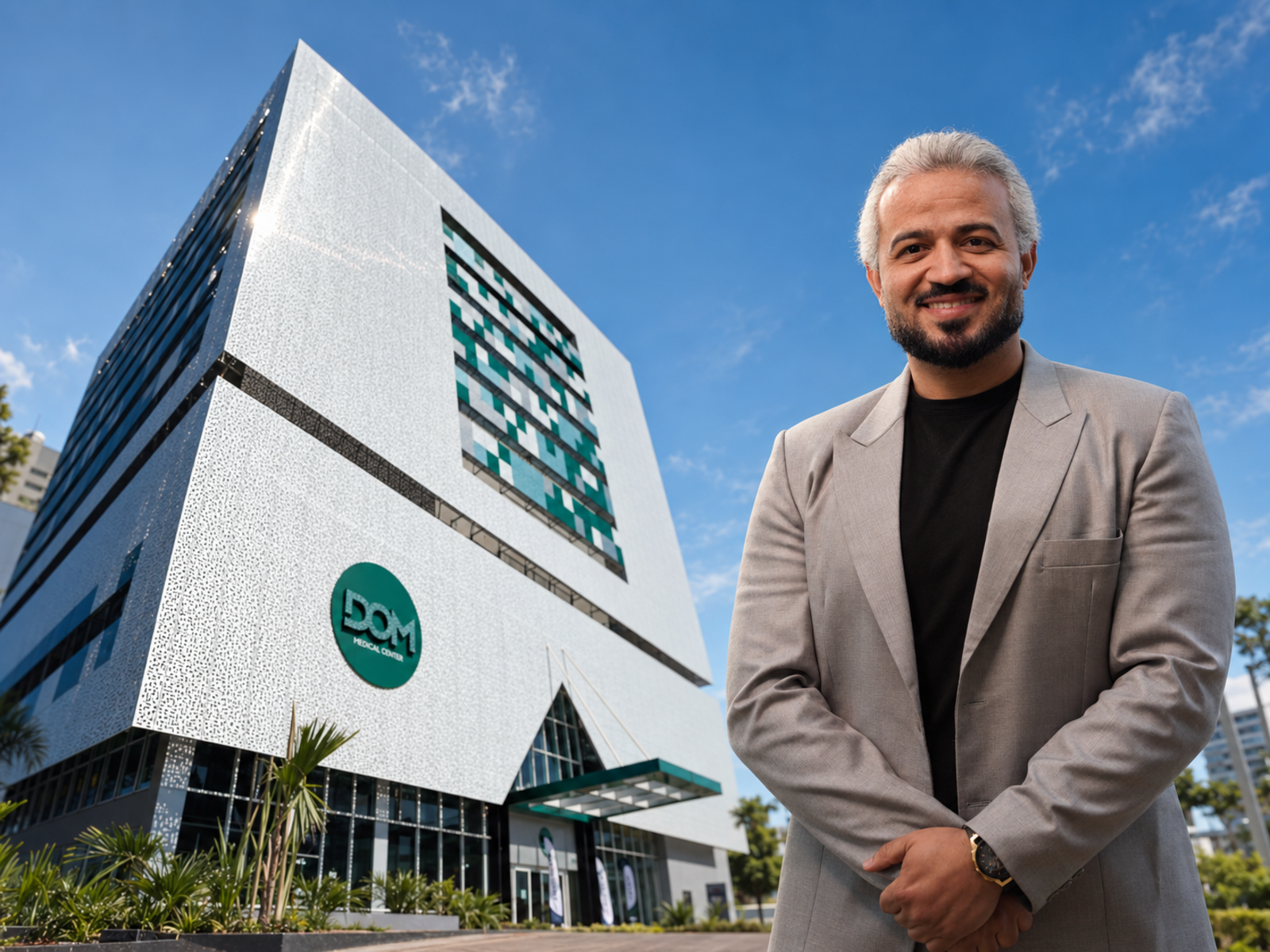 Dr. Pedro Henrique e prédio da unidade de Cascavel