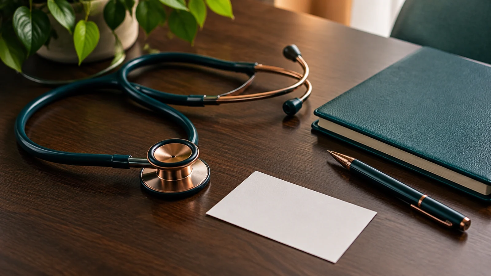 Materiais de consulta simbolizam a escolha de um médico